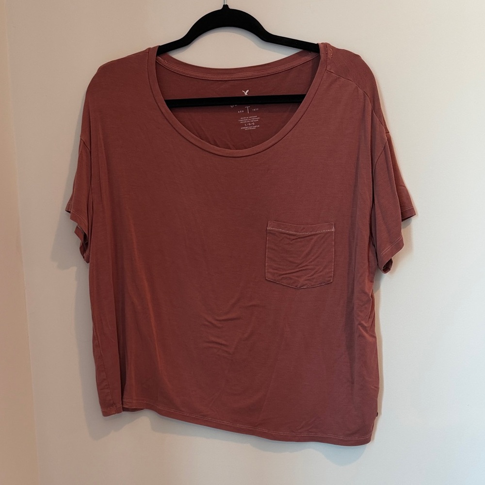 Relaxed Pocket Tee - Dusty Pink